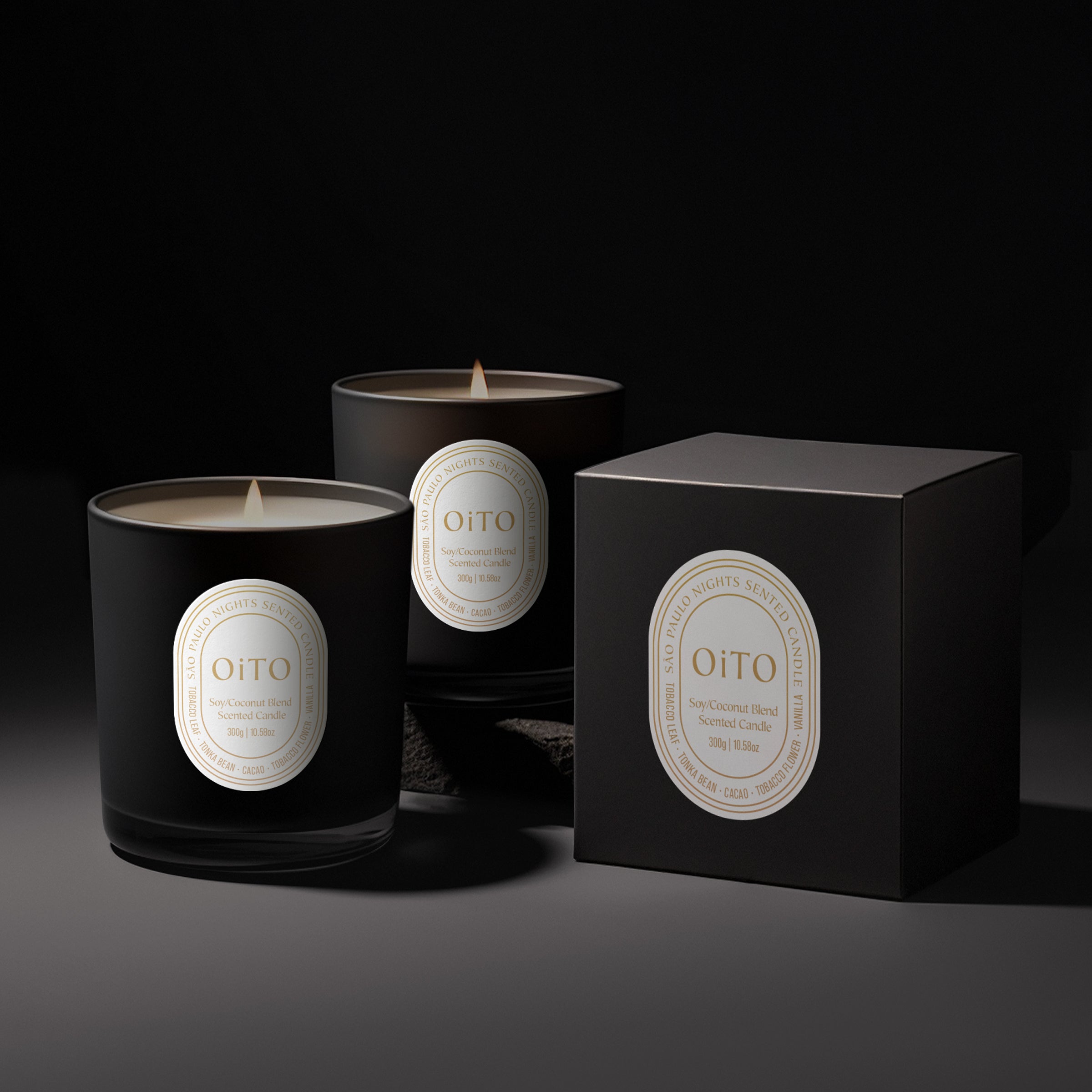 SAŌ PAULO NIGHTS CANDLE NATURAL SOY/COCONUT BLEND - WHITE - 400GRAMS