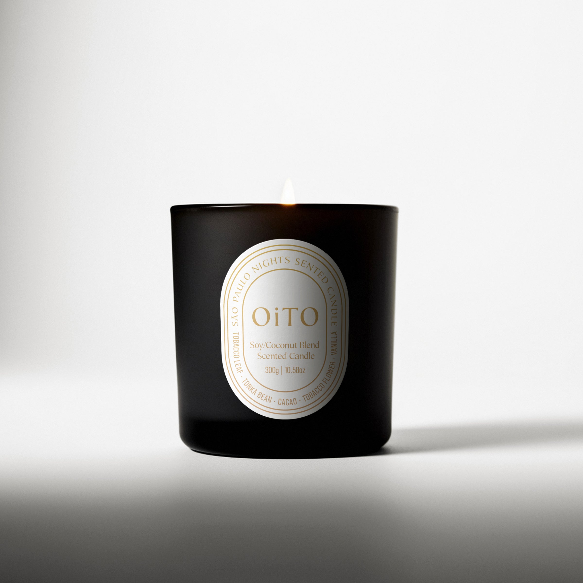 SAŌ PAULO NIGHTS CANDLE NATURAL SOY/COCONUT BLEND - WHITE - 400GRAMS